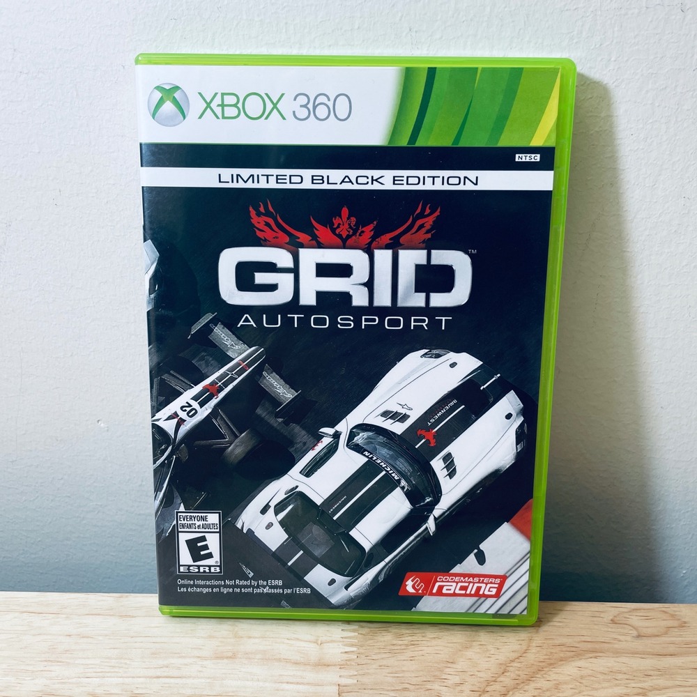 Grid Autosport Limited Black Edition Xbox 360 Racing Game Codemasters NTSC CIB
